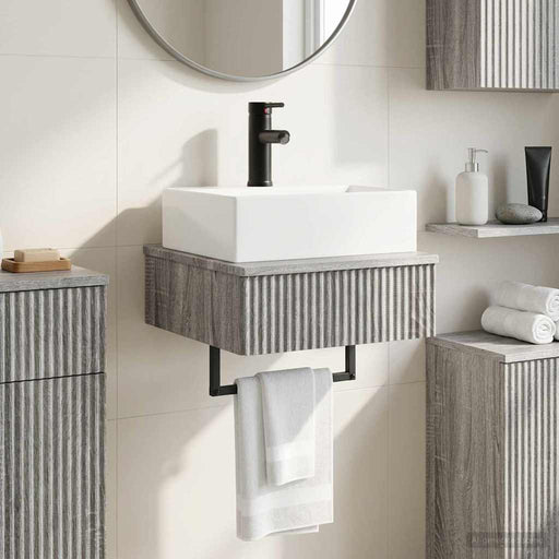 Basin de spălare montat pe perete Sonoma gri 40 x 41 x 39 cm - WALTI WALTI
