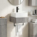Basin de spălare montat pe perete Sonoma gri 40 x 41 x 39 cm - WALTI WALTI