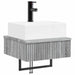 Basin de spălare montat pe perete Sonoma gri 40 x 41 x 39 cm - WALTI WALTI