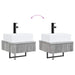 Basin de spălare montat pe perete Sonoma gri 40 x 41 x 39 cm - WALTI WALTI