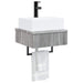 Basin de spălare montat pe perete Sonoma gri 40 x 41 x 39 cm - WALTI WALTI