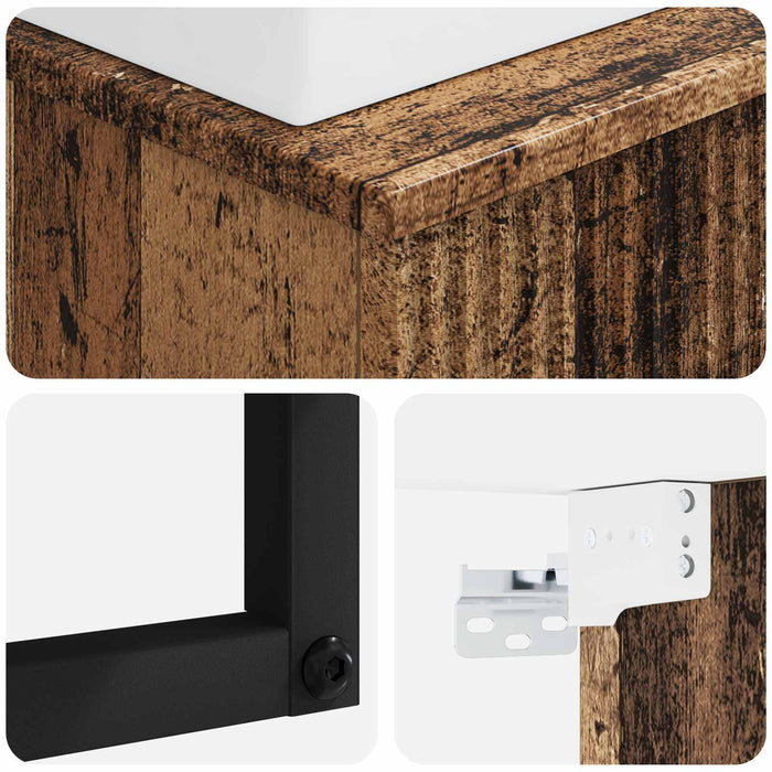 Basin de spălare montat pe perete Lemn vechi 40 x 41 x 39 cm - WALTI WALTI