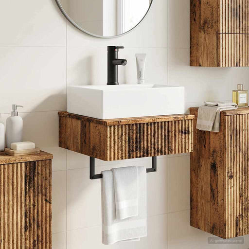 Basin de spălare montat pe perete Lemn vechi 40 x 41 x 39 cm - WALTI WALTI