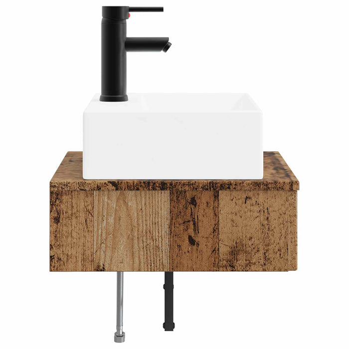 Basin de spălare montat pe perete Lemn vechi 40 x 41 x 39 cm - WALTI WALTI