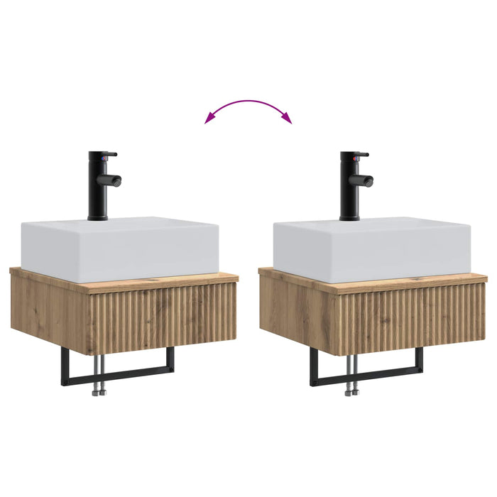 Basin de spălare montat pe perete Stejar Artizanal - WALTI WALTI