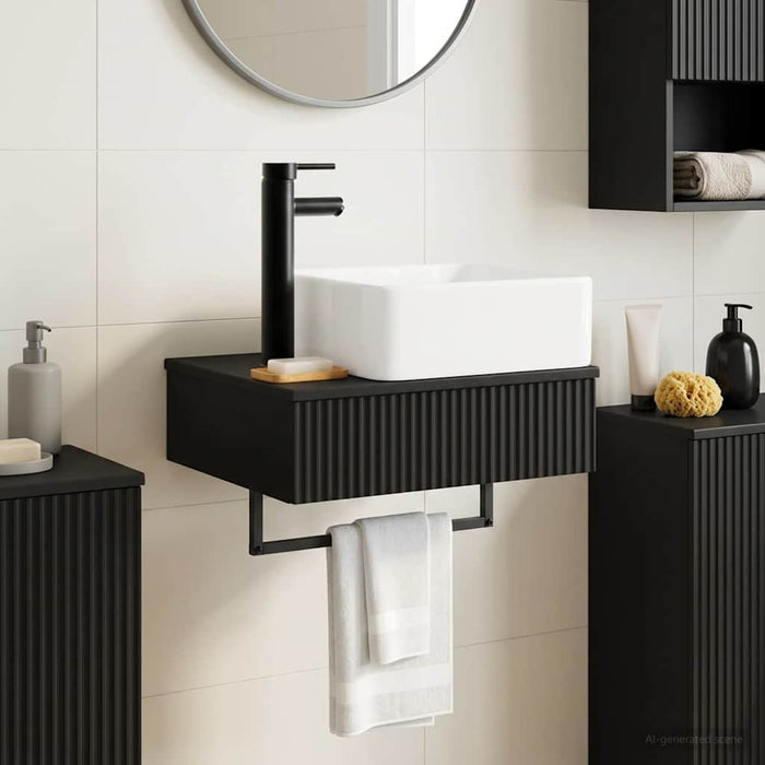 Basin de spălare montat pe perete Negru 53 x 35 x 39 cm - WALTI WALTI
