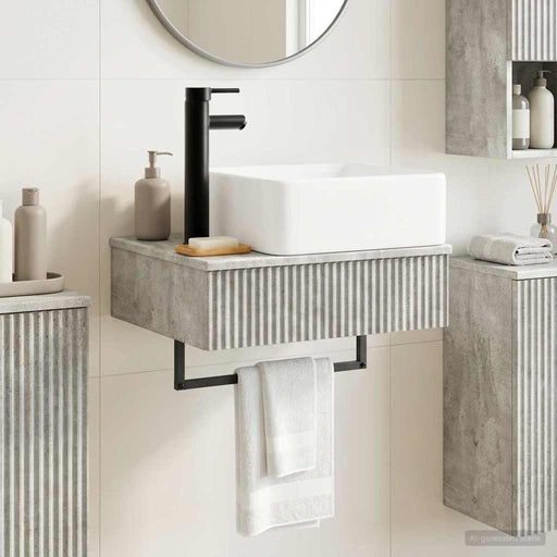 Basin de spălare montat pe perete Gri Beton 53 x 35 x 39 cm - WALTI WALTI