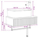 Basin de spălare montat pe perete Gri Beton 53 x 35 x 39 cm - WALTI WALTI