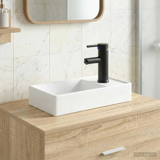 Chiuvetă de baie Negru mat 40,5 x 22,5 x 11,5 cm Metal - WALTI WALTI