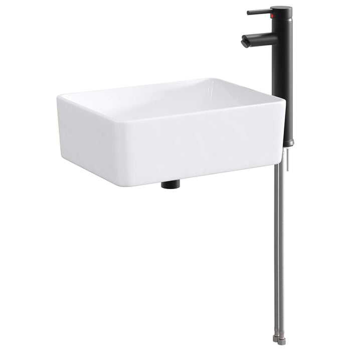 Chiuvetă de baie Negru mat 40,5 x 30,5 x 13 cm Metal - WALTI WALTI