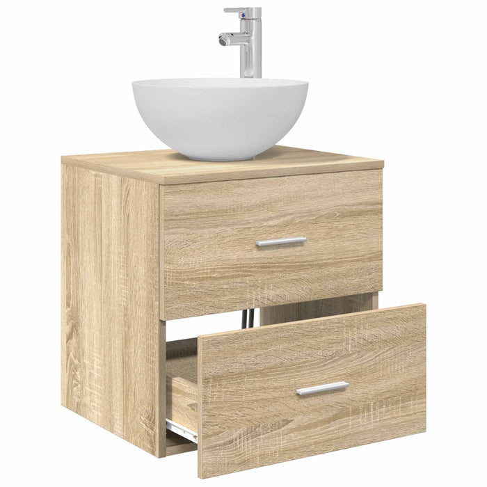 Chiuvetă de baie suspendată Stejar Sonoma 49,5 x 35 x 63 cm - WALTI WALTI