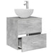 Chiuvetă de baie suspendată Gri Beton 49,5 x 35 x 63 cm - WALTI WALTI