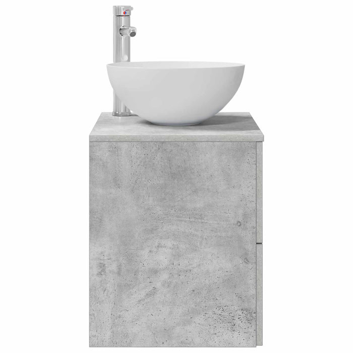 Chiuvetă de baie suspendată Gri Beton 49,5 x 35 x 63 cm - WALTI WALTI