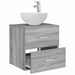 Chiuvetă de baie suspendată Sonoma gri 49,5 x 35 x 63 cm - WALTI WALTI