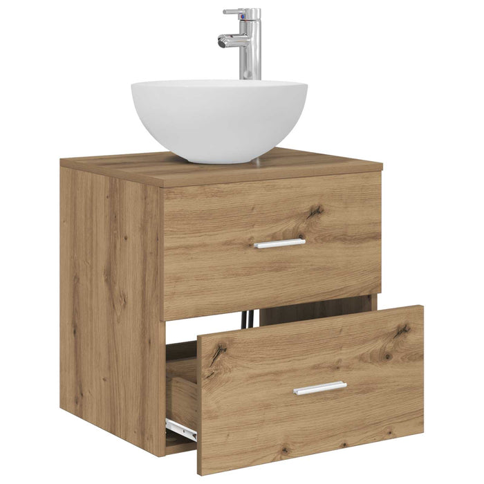 Chiuvetă de baie suspendată Stejar Artizanal 49,5 x 35 x 63 cm WALTI