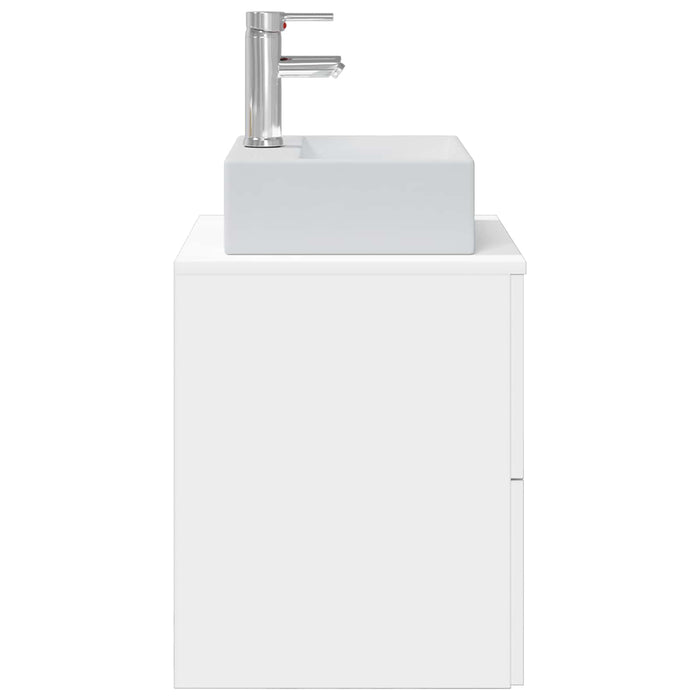 Vanitate cu chiuvetă montată pe perete Alb 49,5 x 41 x 62,5 cm - WALTI WALTI