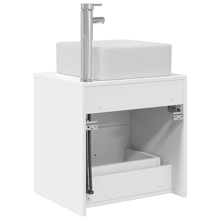 Vanitate cu chiuvetă montată pe perete Alb 53 x 34,5 x 63 cm - WALTI WALTI