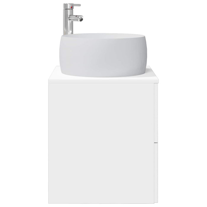 Vanitate cu chiuvetă montată pe perete Alb 49,5 x 44,5 x 66 cm - WALTI WALTI