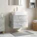 Dulap de baie montat pe perete Gri Beton 62,5 x 44,5 x 50 cm - WALTI WALTI
