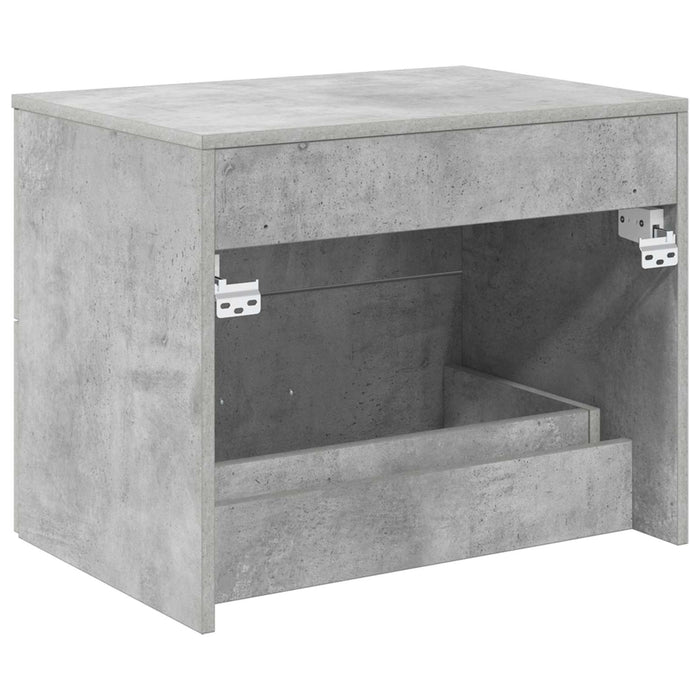 Dulap de baie montat pe perete Gri Beton 62,5 x 44,5 x 50 cm - WALTI WALTI