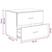 Dulap de baie montat pe perete Gri Beton 62,5 x 44,5 x 50 cm - WALTI WALTI