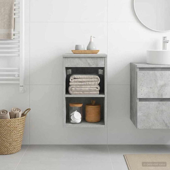 Dulap de Baie Între Gri Beton 30 x 41 x 50 cm Lemn prelucrat - WALTI WALTI