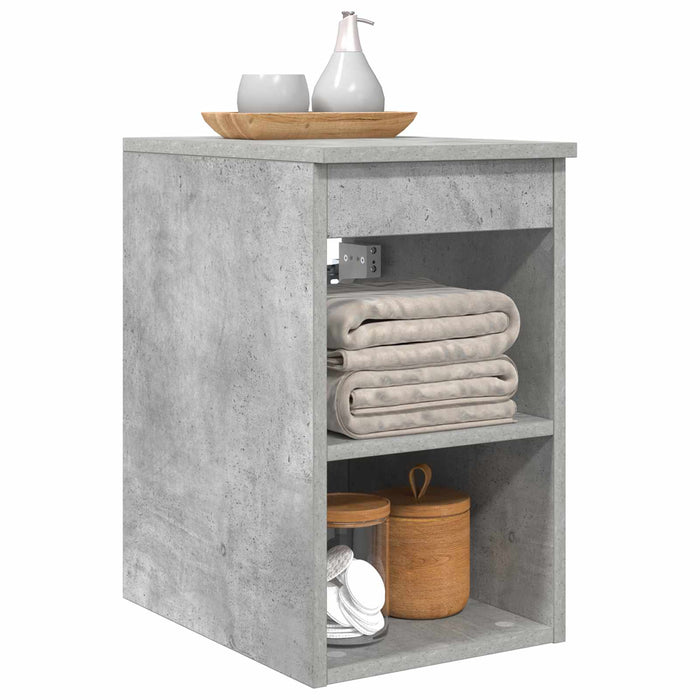 Dulap de Baie Între Gri Beton 30 x 44,5 x 50 cm Lemn prelucrat - WALTI WALTI