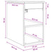 Dulap de Baie Între Stejar fumuriu 30 x 44,5 x 50 cm - WALTI WALTI