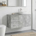 Dulap de Baie Între Gri Beton 30 x 44,5 x 50 cm Lemn prelucrat - WALTI WALTI