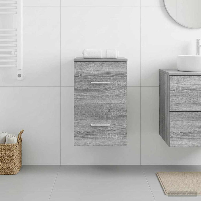 Dulap de Baie Între Sonoma gri 30 x 44,5 x 50 cm Lemn prelucrat - WALTI WALTI