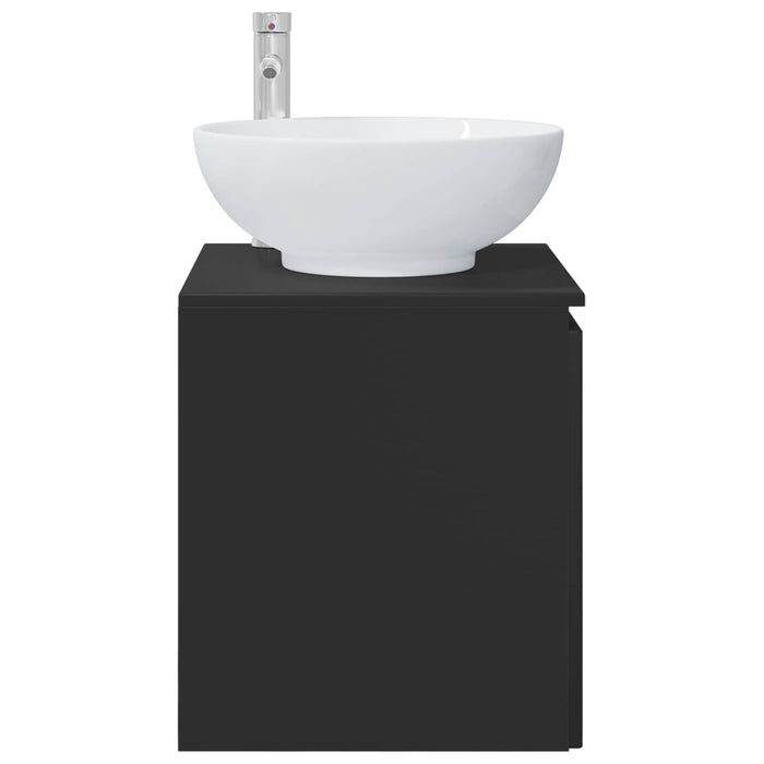 Vanitate cu chiuvetă montată pe perete Negru - WALTI WALTI