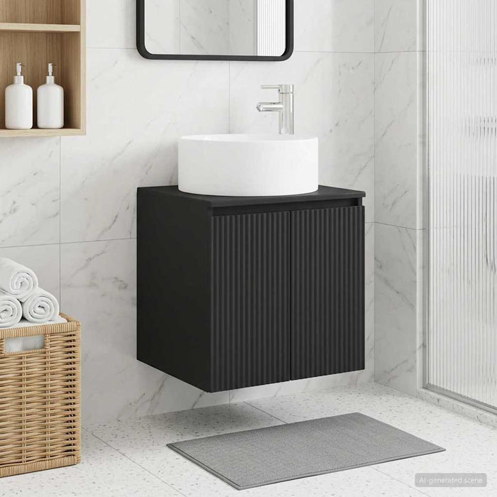 Chiuvetă de baie suspendată Negru 49,5 x 44,5 x 65,5 cm - WALTI WALTI