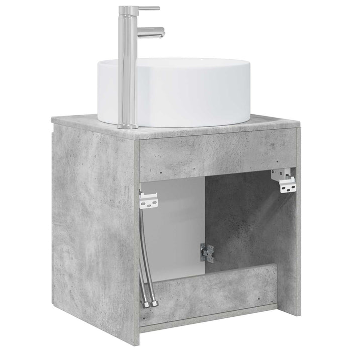 Chiuvetă de baie suspendată Gri Beton 49,5 x 44,5 x 65,5 cm - WALTI WALTI
