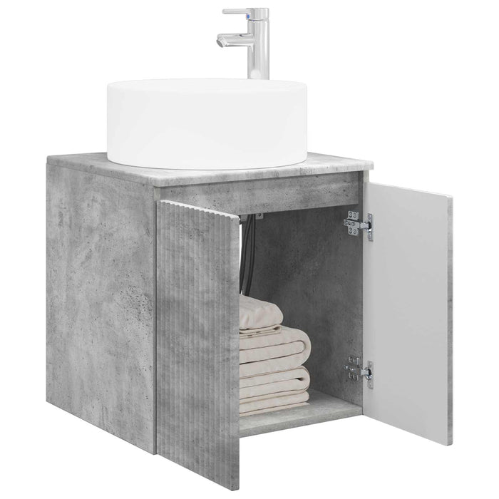 Chiuvetă de baie suspendată Gri Beton 49,5 x 44,5 x 65,5 cm - WALTI WALTI