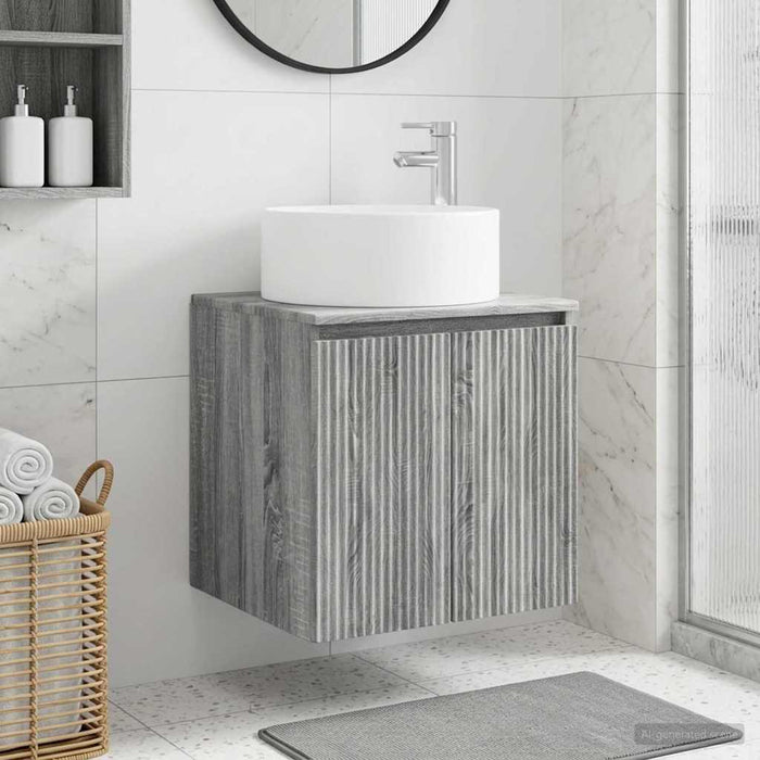 Chiuvetă de baie suspendată Sonoma gri 49,5 x 44,5 x 65,5 cm WALTI