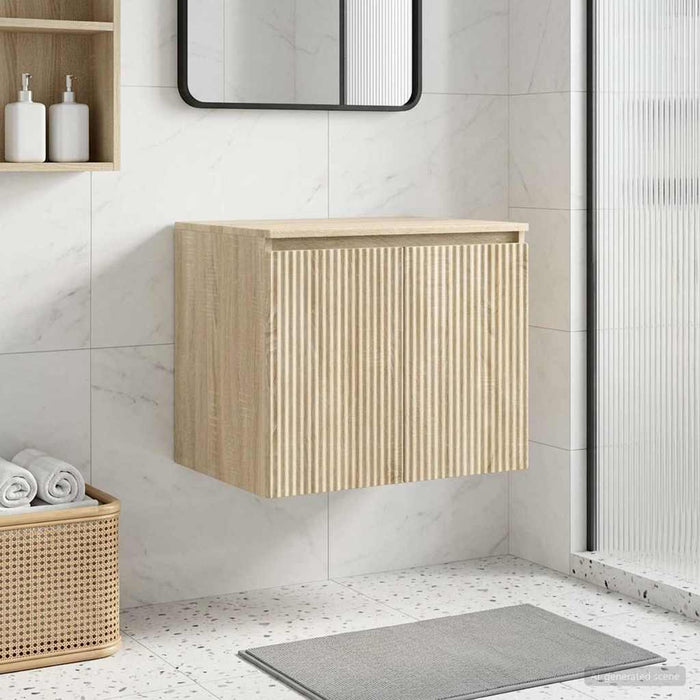 Dulap Bathroom Montat pe Perete Stejar Sonoma - WALTI WALTI