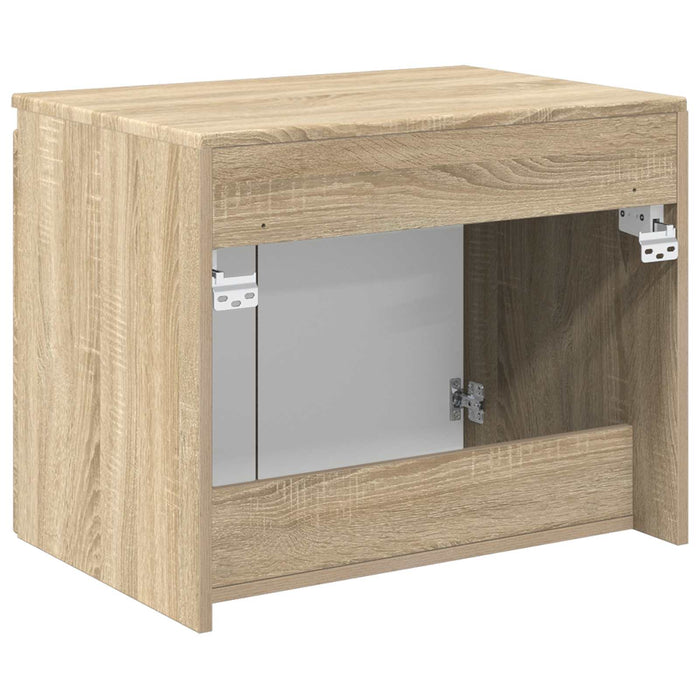 Dulap Bathroom Montat pe Perete Stejar Sonoma - WALTI WALTI