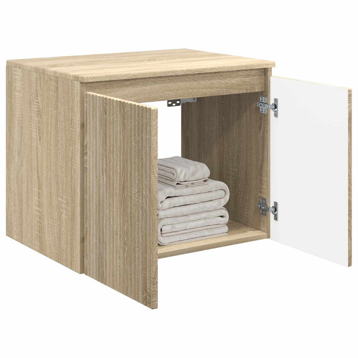 Dulap Bathroom Montat pe Perete Stejar Sonoma - WALTI WALTI