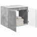 Dulap Bathroom Montat pe Perete Gri Beton 62,5 x 44,5 x 50 cm - WALTI WALTI