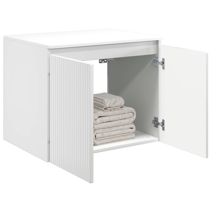 Dulap Bathroom Montat pe Perete Alb foarte lucios - WALTI WALTI