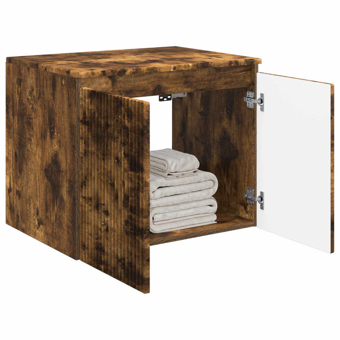 Dulap Bathroom Montat pe Perete Stejar fumuriu - WALTI WALTI