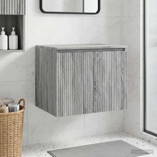 Dulap Bathroom Montat pe Perete Sonoma gri 62,5 x 44,5 x 50 cm - WALTI WALTI