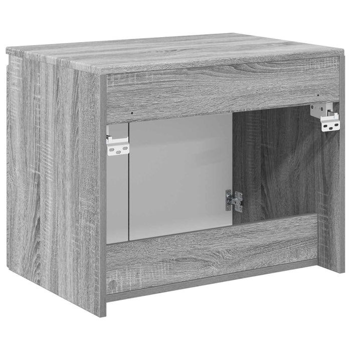 Dulap Bathroom Montat pe Perete Sonoma gri 62,5 x 44,5 x 50 cm - WALTI WALTI