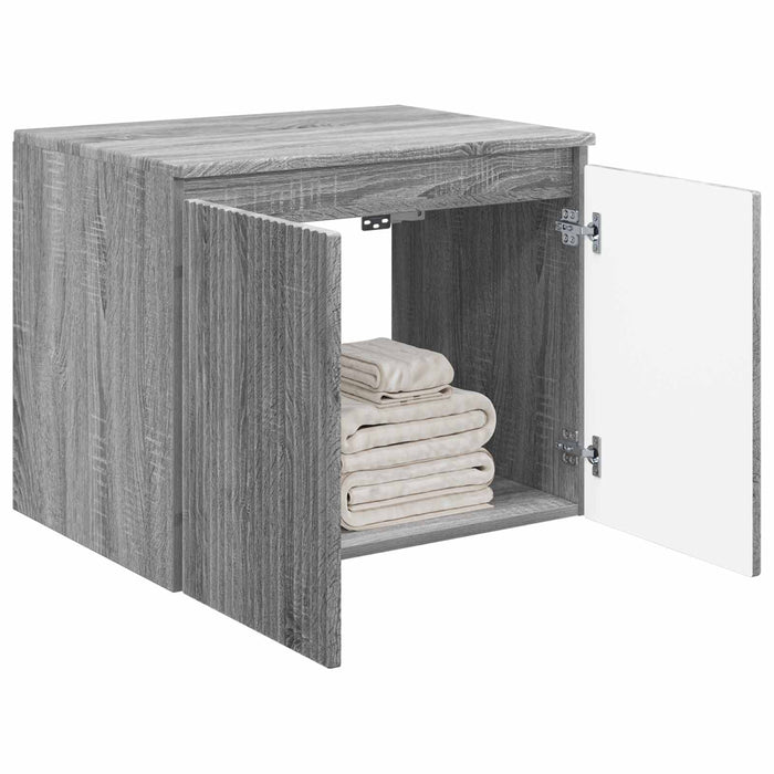 Dulap Bathroom Montat pe Perete Sonoma gri 62,5 x 44,5 x 50 cm - WALTI WALTI