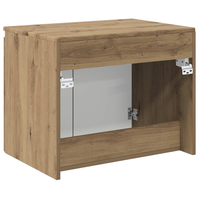 Dulap Bathroom Montat pe Perete Stejar Artizanal - WALTI WALTI