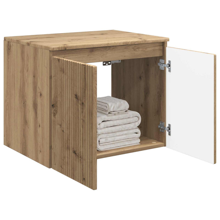 Dulap Bathroom Montat pe Perete Stejar Artizanal - WALTI WALTI