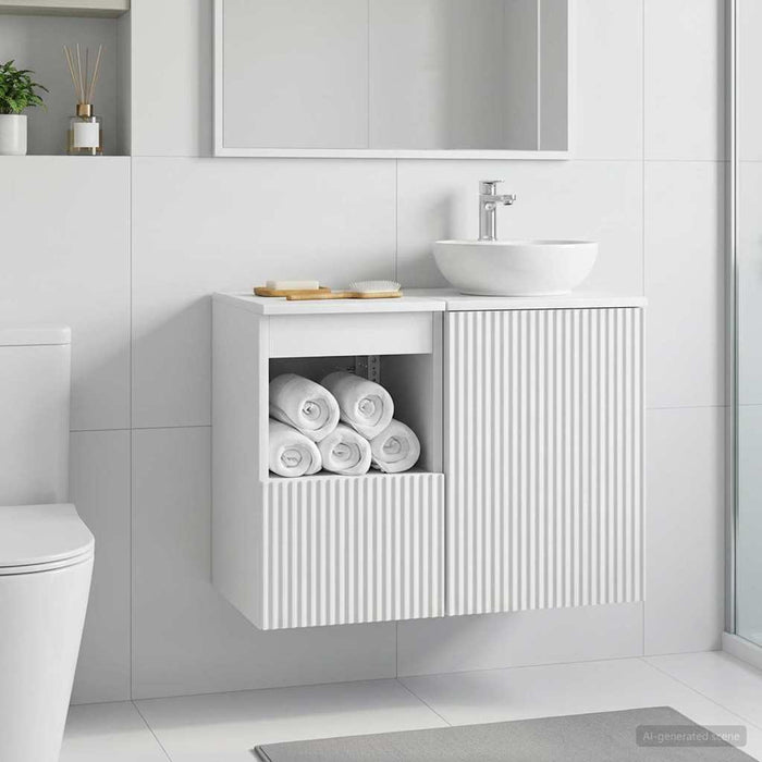 Dulap de Baie Alb 30 x 35 x 50 cm Lemn prelucrat - WALTI WALTI