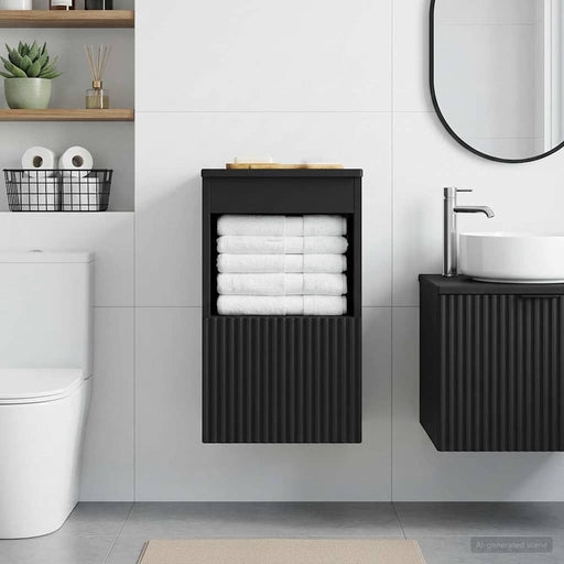 Dulap de Baie Negru 30 x 35 x 50 cm Lemn prelucrat - WALTI WALTI