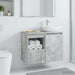 Dulap de Baie Gri Beton 30 x 35 x 50 cm Lemn prelucrat - WALTI WALTI