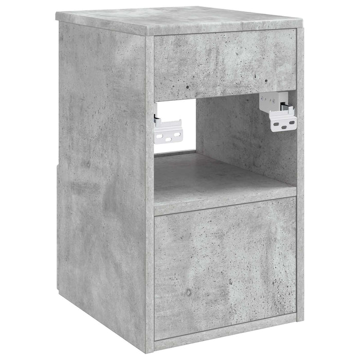 Dulap de Baie Gri Beton 30 x 35 x 50 cm Lemn prelucrat - WALTI WALTI